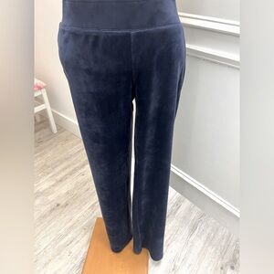 Lilly Pulitzer Size Medium Navy Velour Lounge Pant